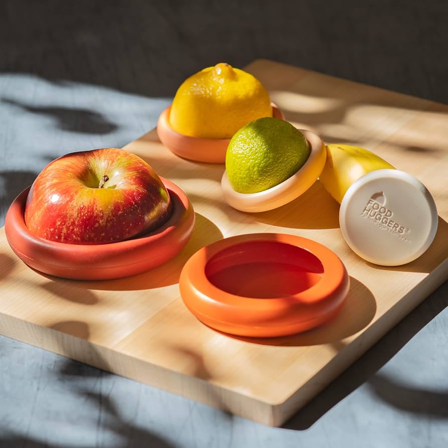 Reusable silicone food huggers